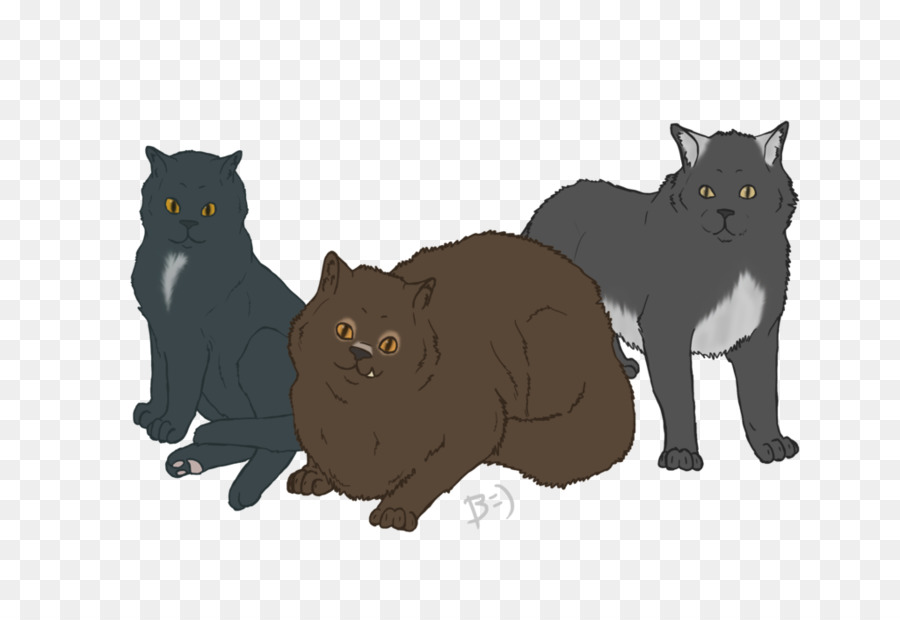 черный кот，котенок PNG