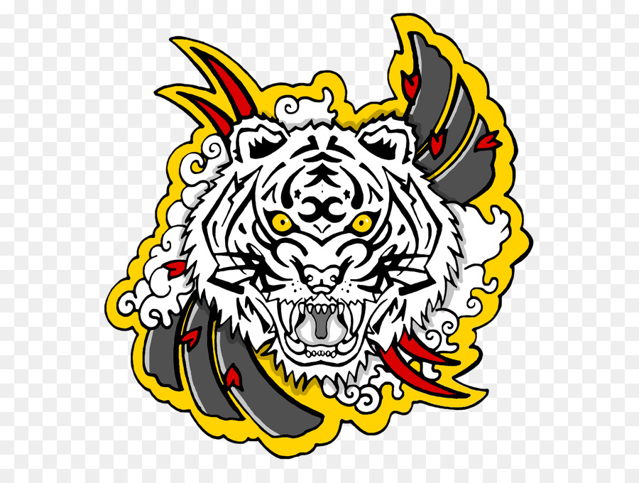 тигр，графический дизайн PNG