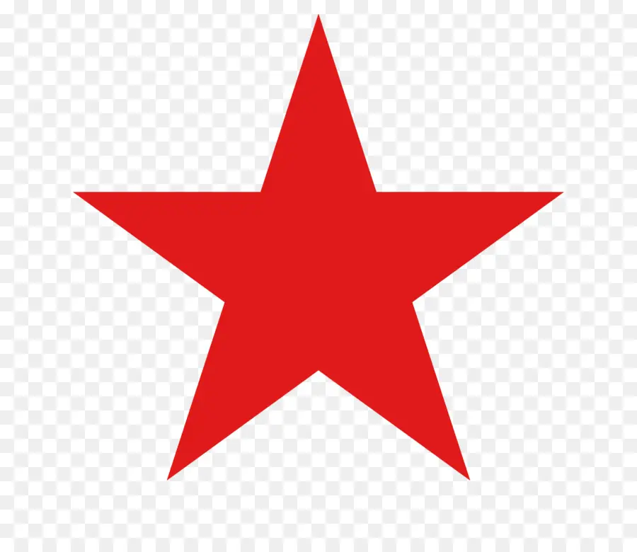 Красная звезда，символ PNG