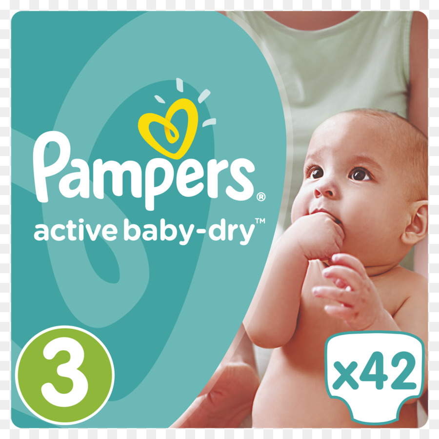 памперс，подгузники Pampers Babydry PNG