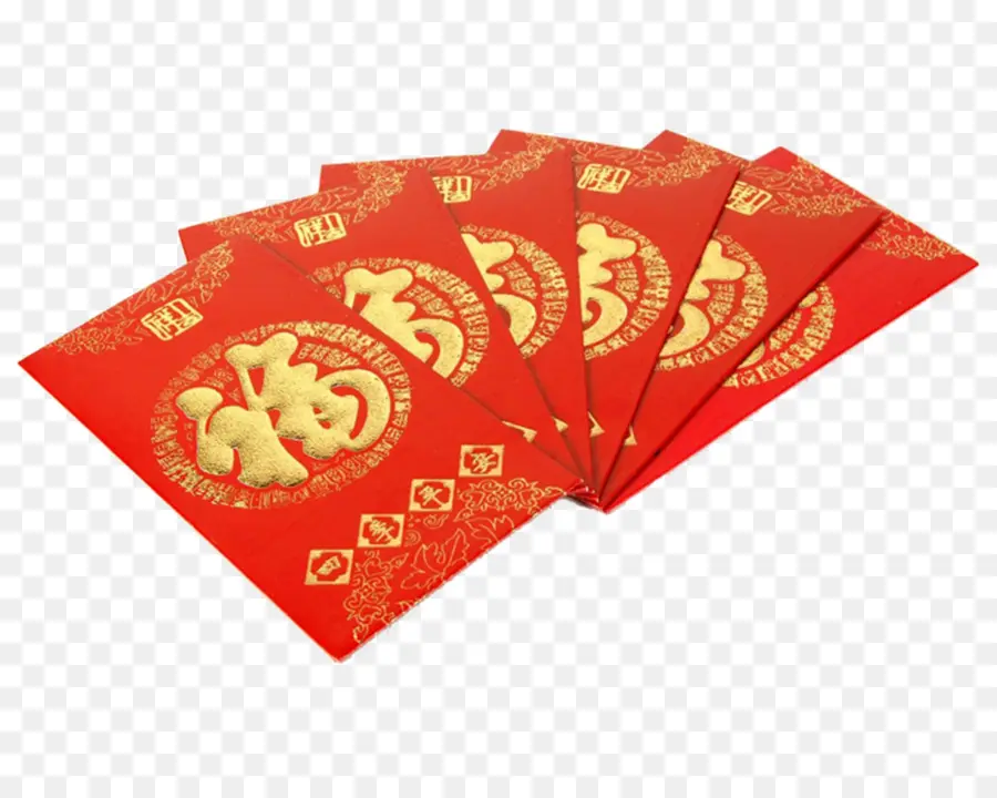 красный конверт，Китайский Новый год PNG