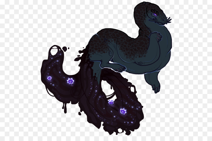 дракон，фиолетовый PNG