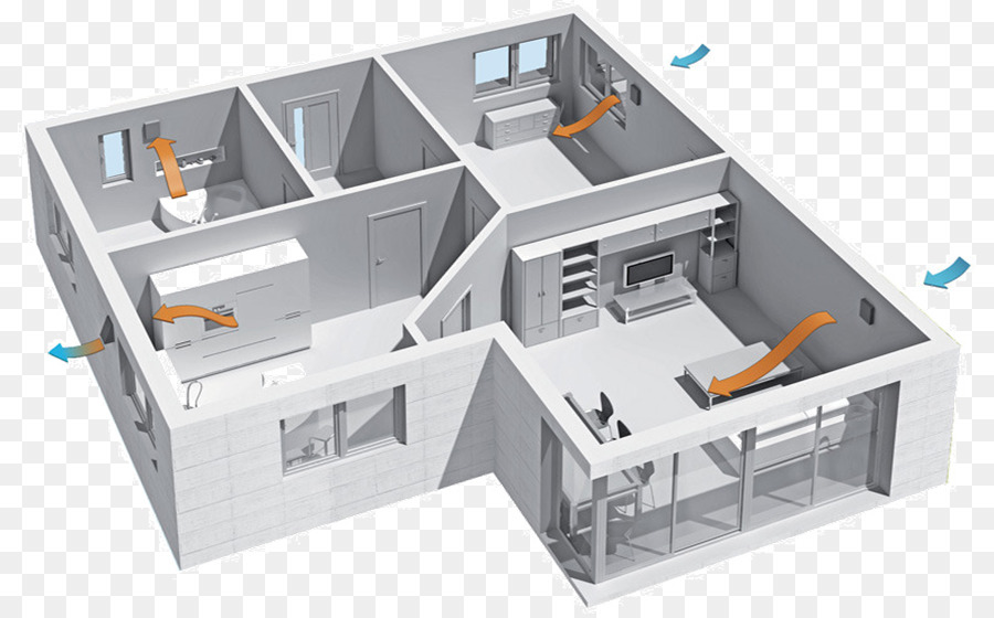 Air Handler，контролируемая вентиляция жилых помещений PNG