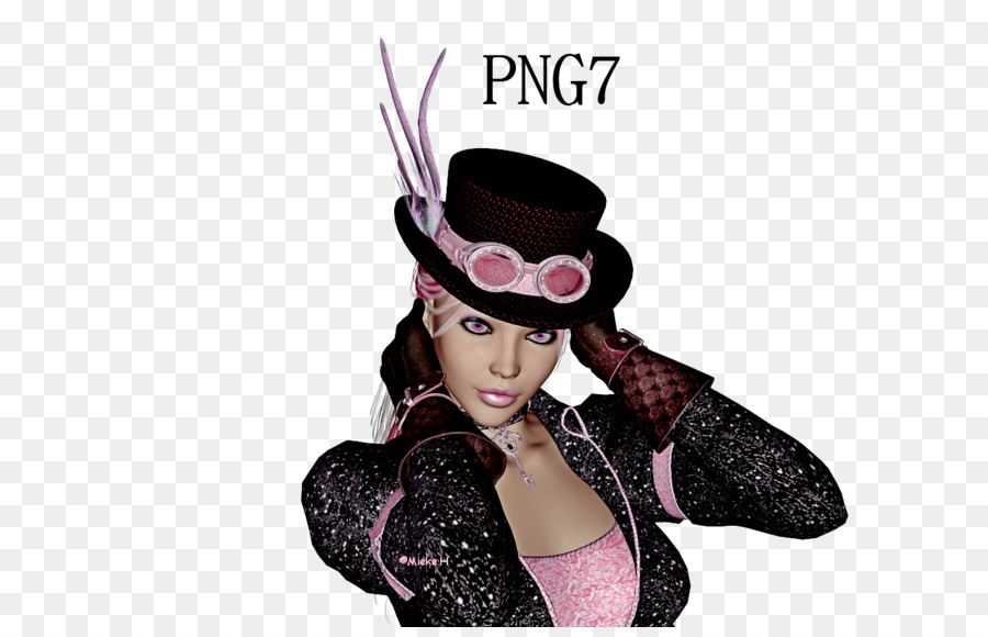 шляпа，розовый M PNG