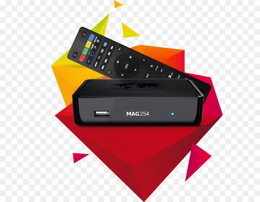 Settop Box，Infomir Mag254 приемник цифрового мультимедиа черный PNG