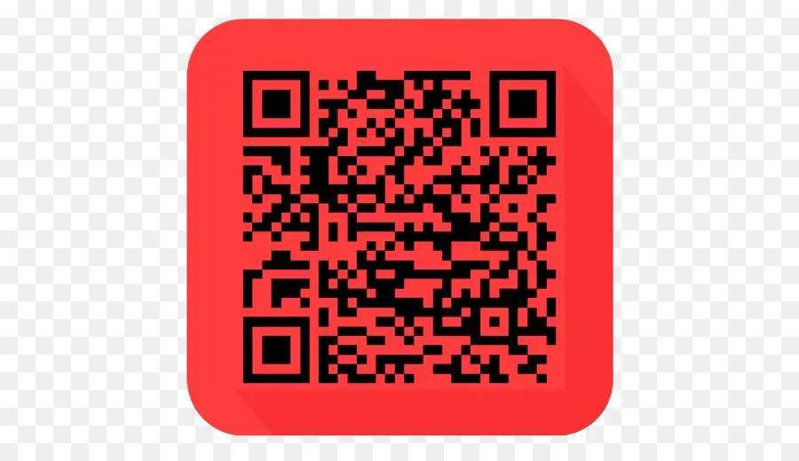 Красный Qr код，Сканировать PNG