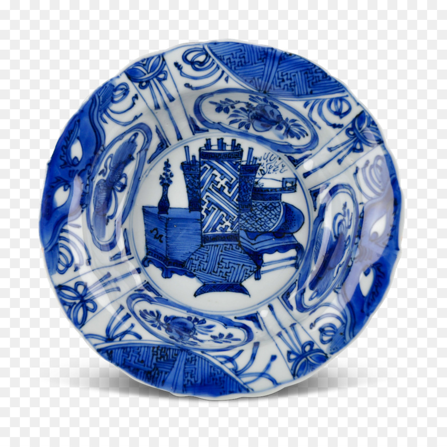 плиты，синий и белый керамика PNG