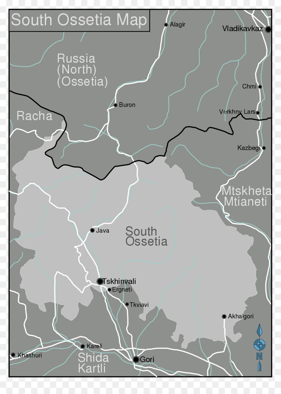 Карта мира южная осетия