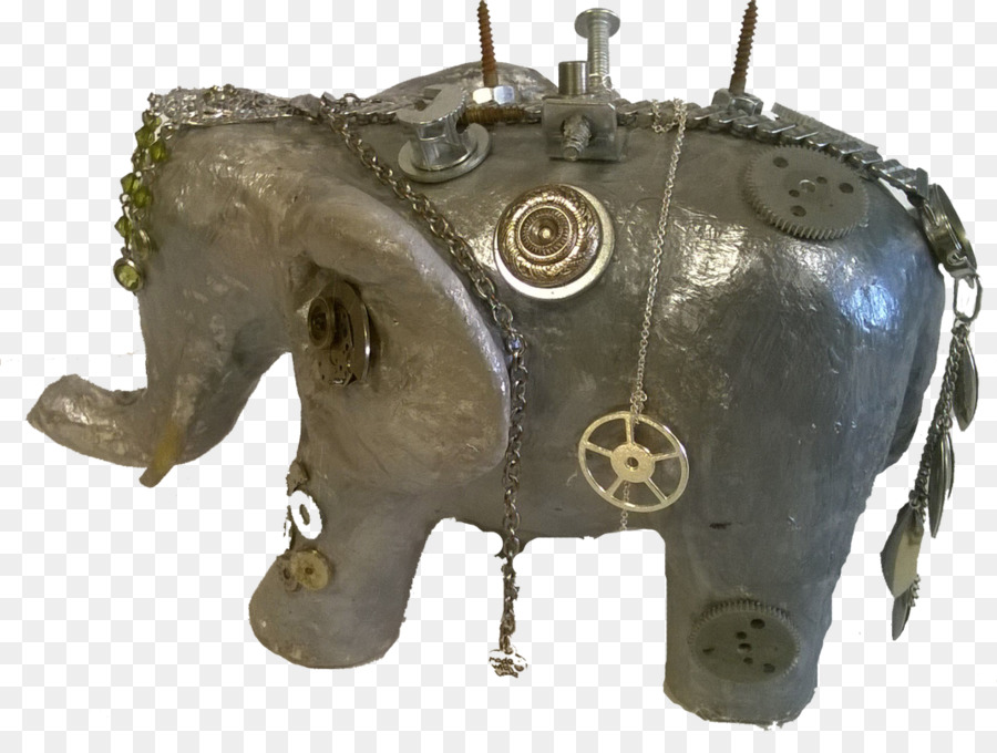 индийский слон，металл PNG