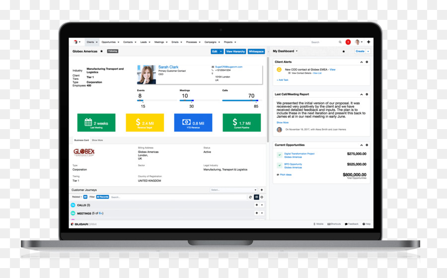 Sugarcrm с，Управление взаимоотношениями с клиентами PNG