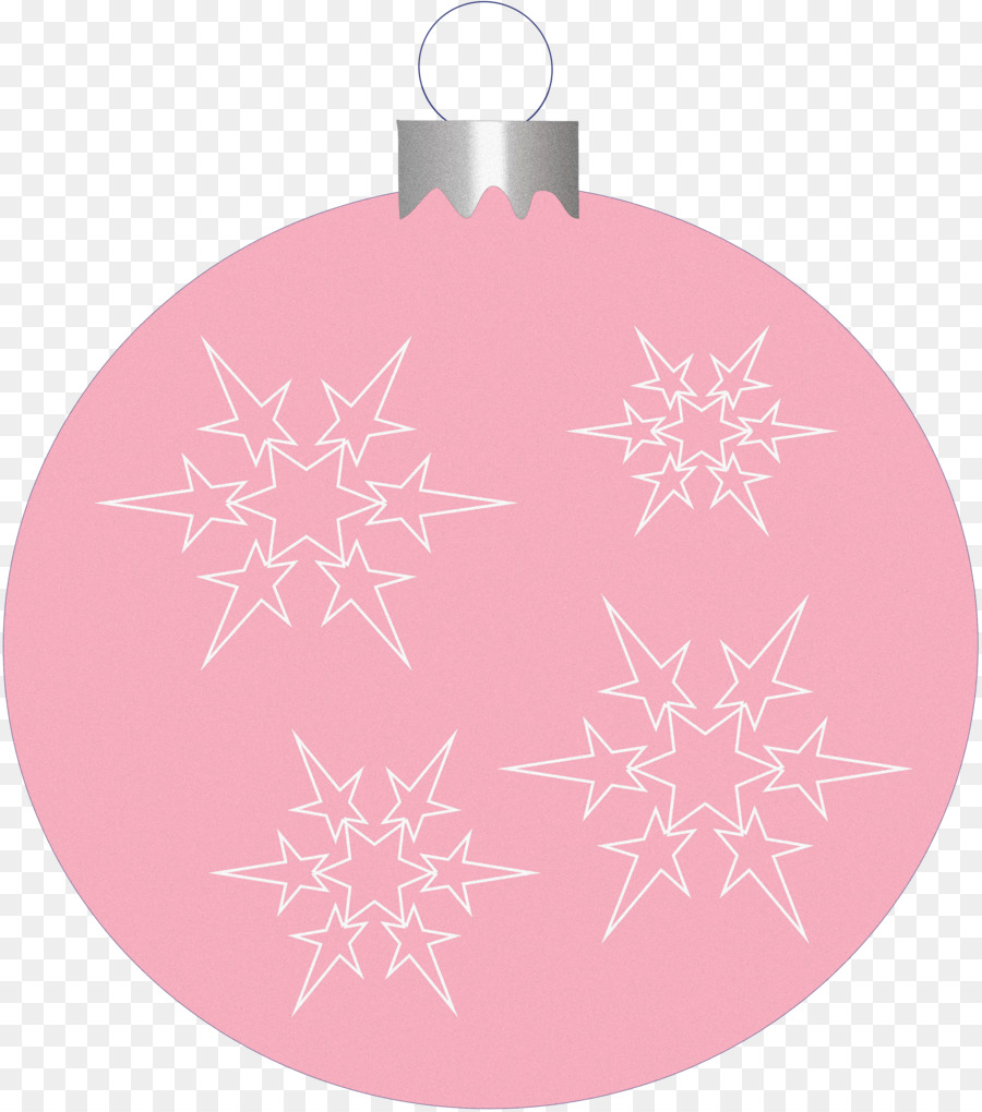 рождественские украшения，розовый M PNG