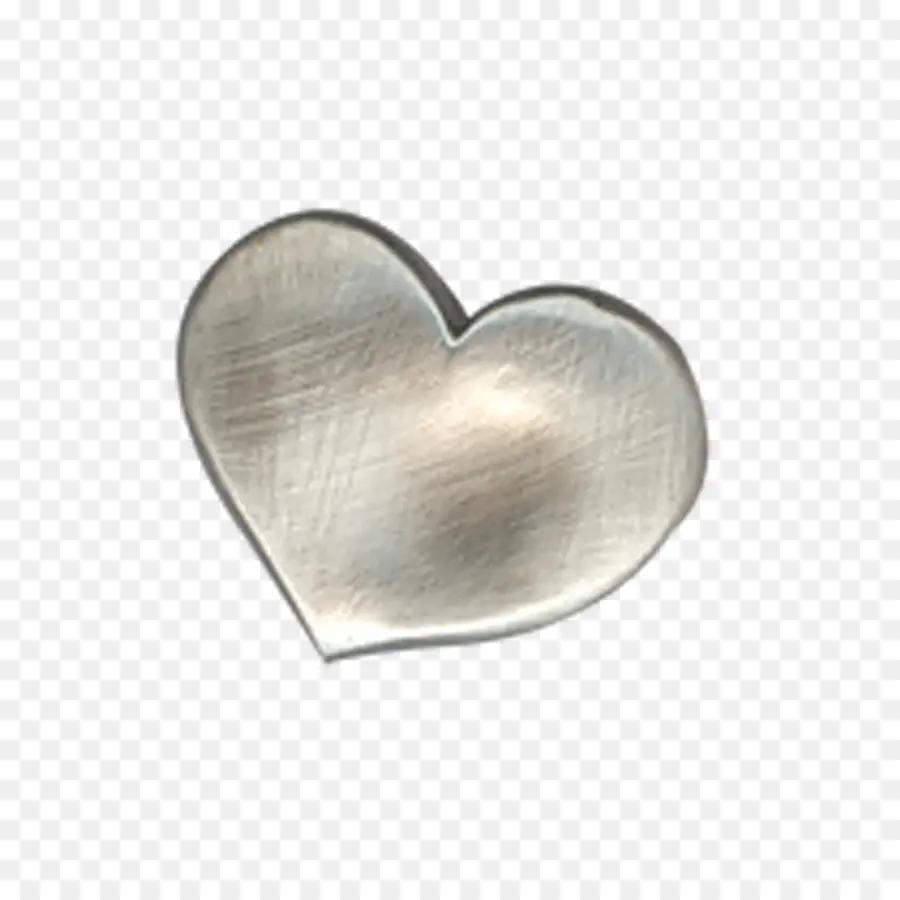 серебро，сердце PNG