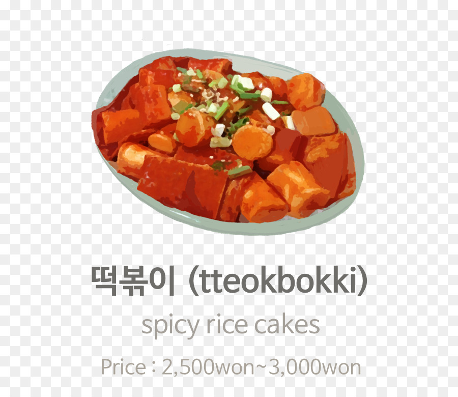 Tteokbokki，Корейская кухня PNG