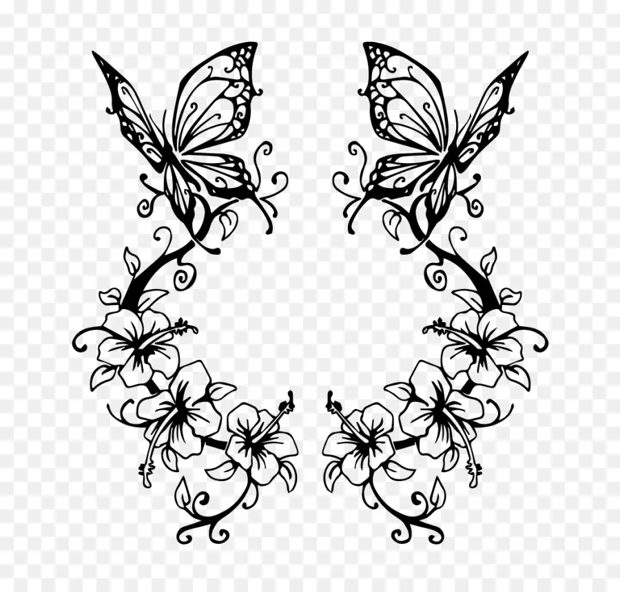 татуировки，бабочка PNG