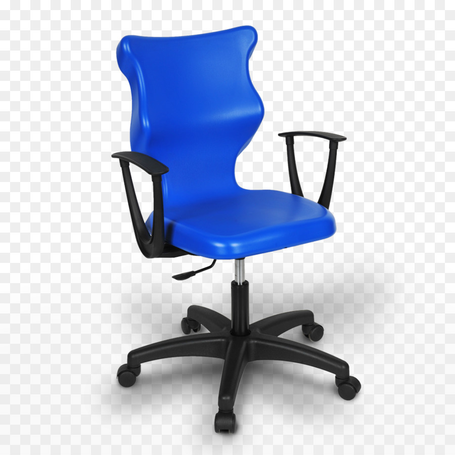 Офисный стул синего цвета