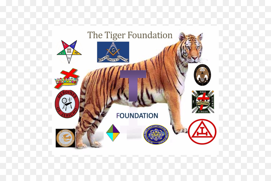 тигр，королевской арки масонства PNG