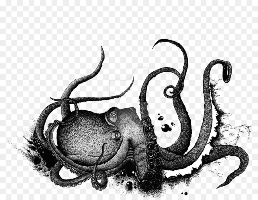 осьминог，рисунок PNG