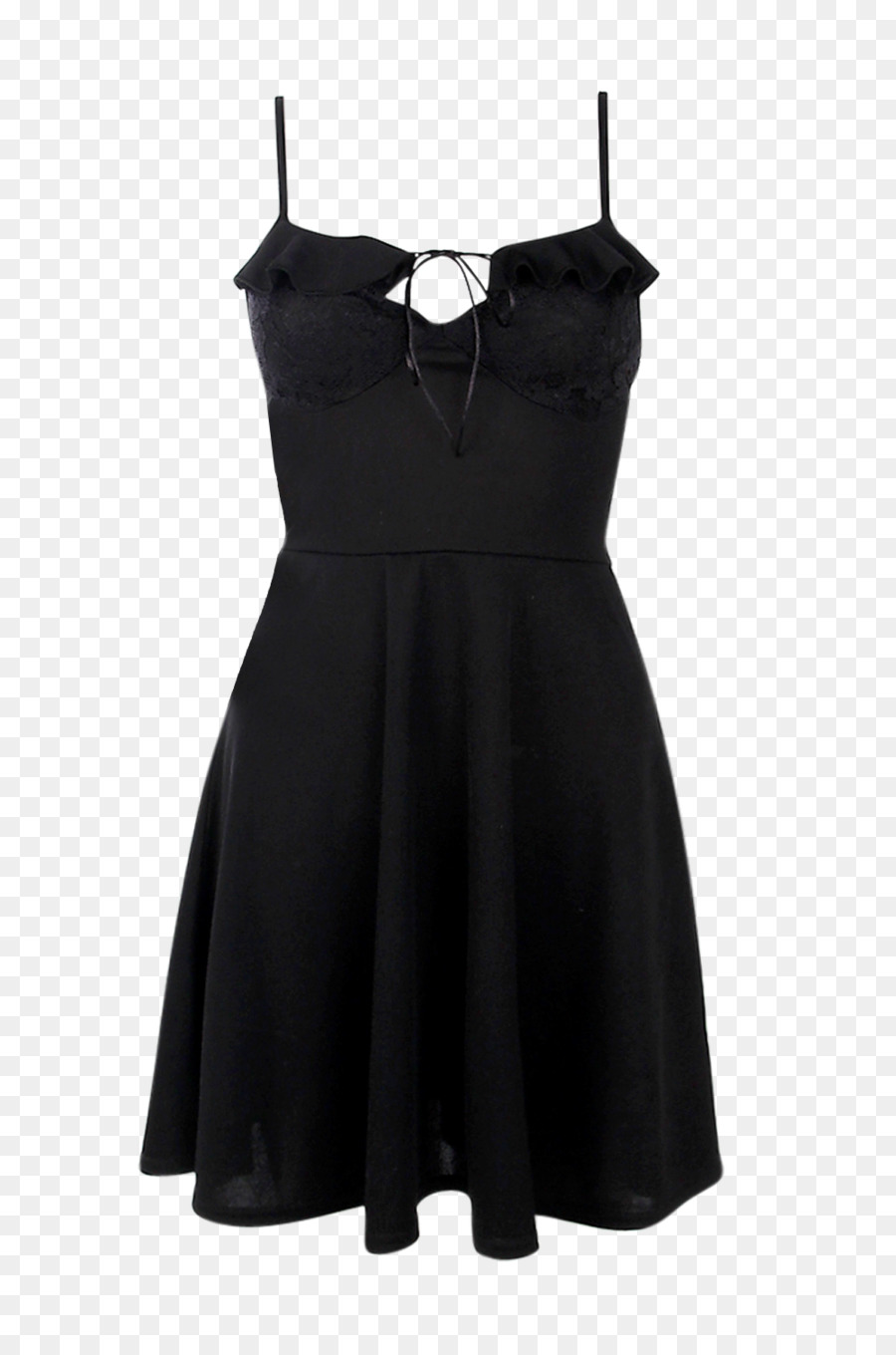 Черное платье на белом фоне