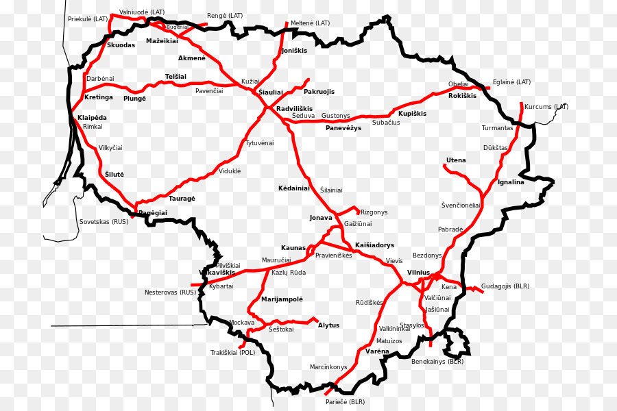 железнодорожный транспорт，литовские железные дороги PNG