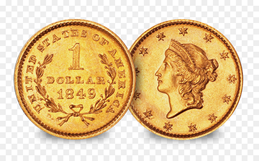 монета，золото PNG
