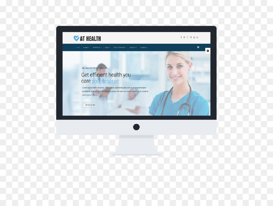 отзывчивый веб дизайн，медицина PNG