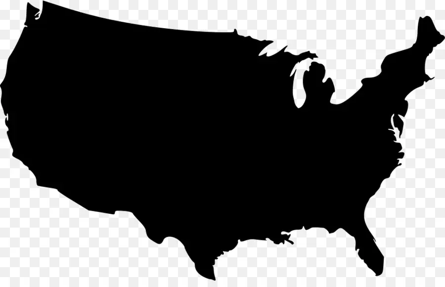 США，векторная карта PNG