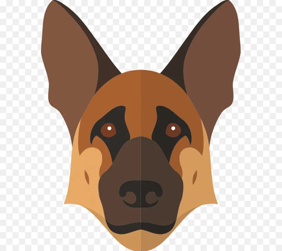 German Shepherd，полицейская собака PNG