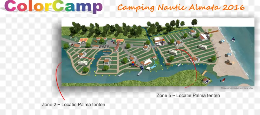 Карта Colorcamp，кемпинг PNG