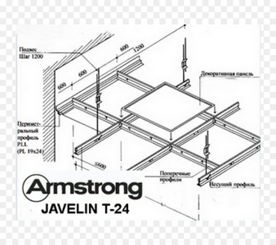Подвесной потолок армстронг чертеж