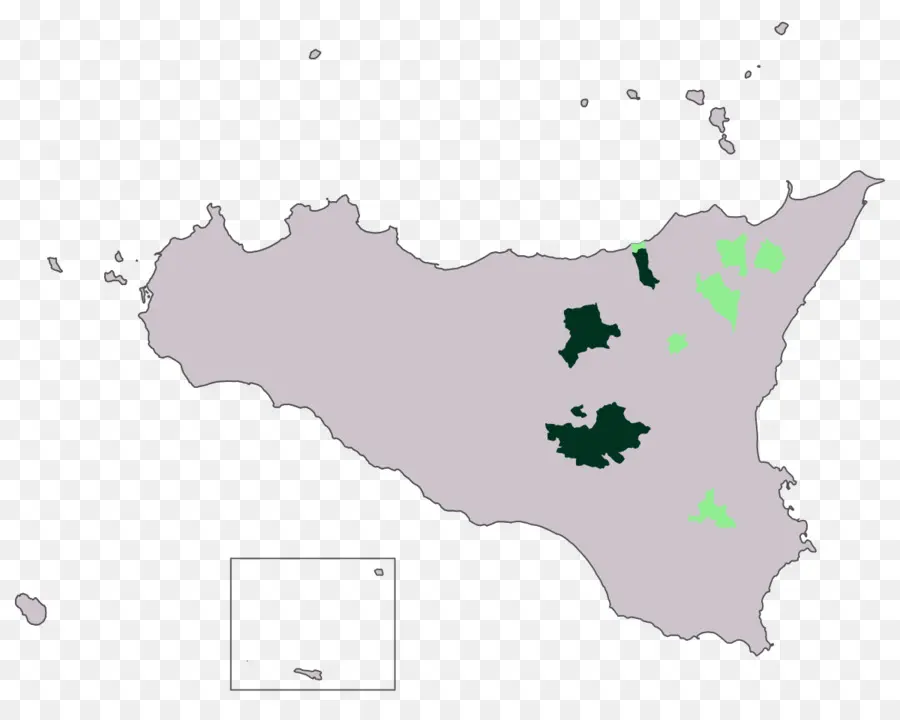 Сицилия，карте PNG