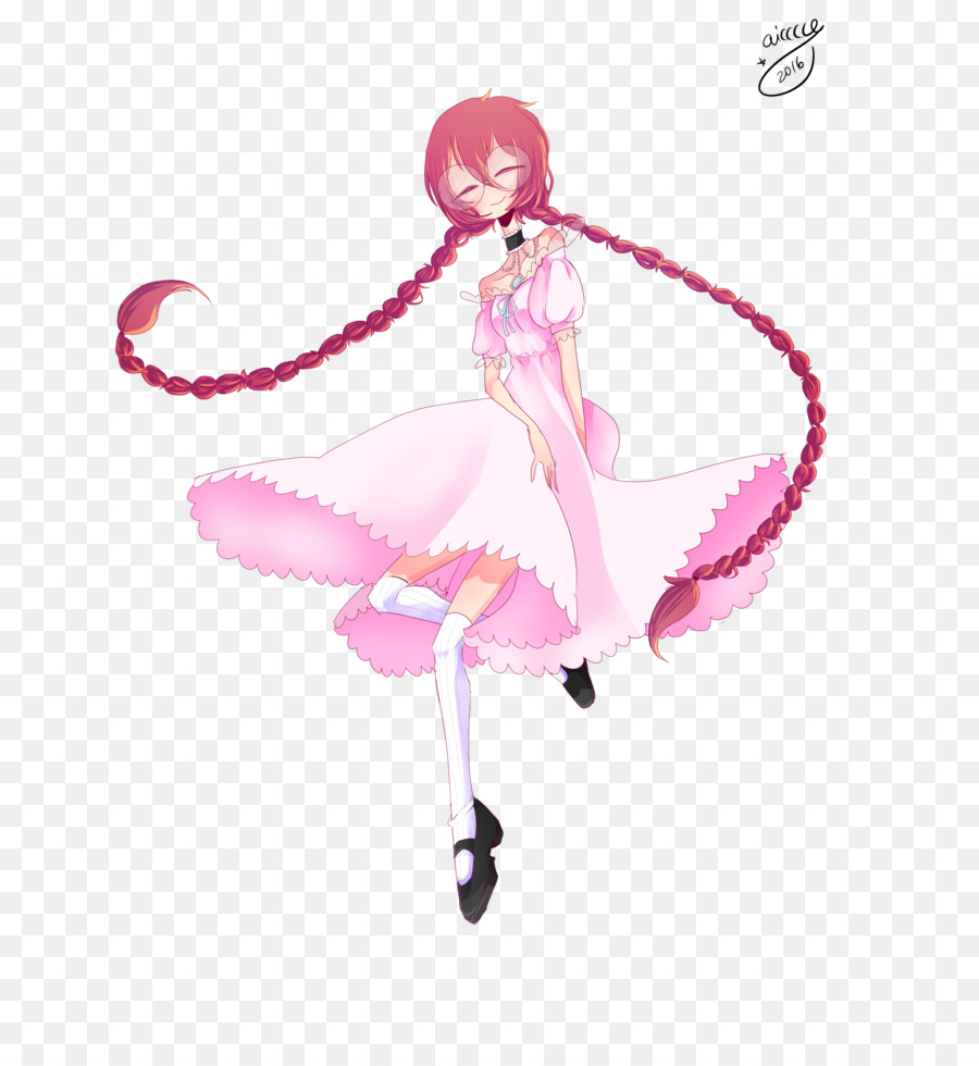 балерина，розовый M PNG