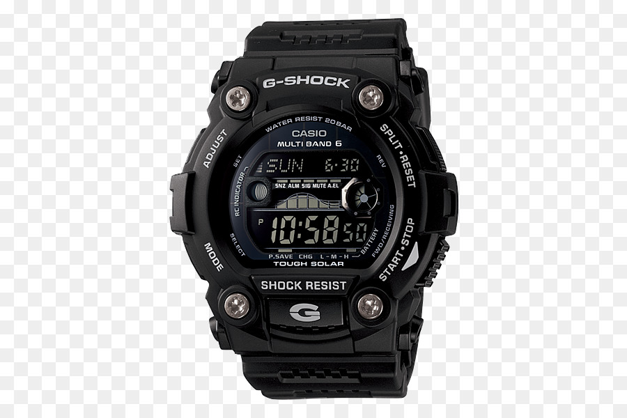 Красные часы G Shock，Часы PNG