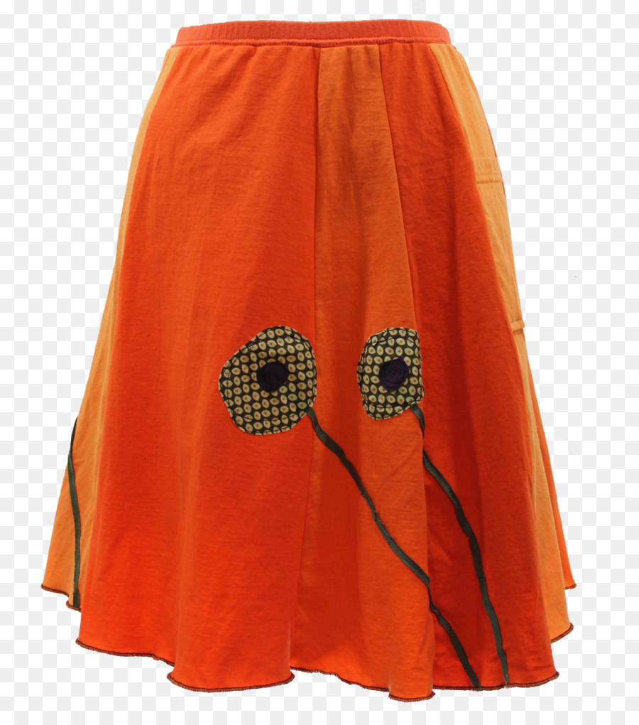 юбка，оранжевый PNG