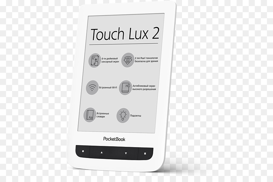 портативный медиа плеер，Ebook Reader 152 см Pocket Book Touch Lux PNG