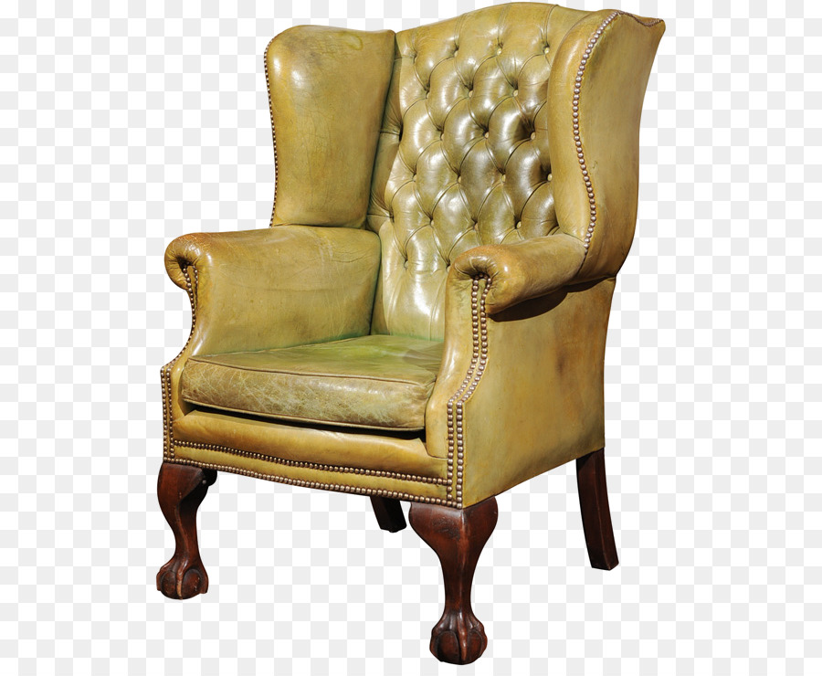 клубное кресло，античная PNG