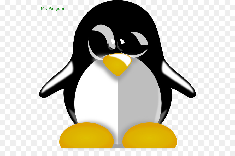 пингвин，красная шляпа PNG