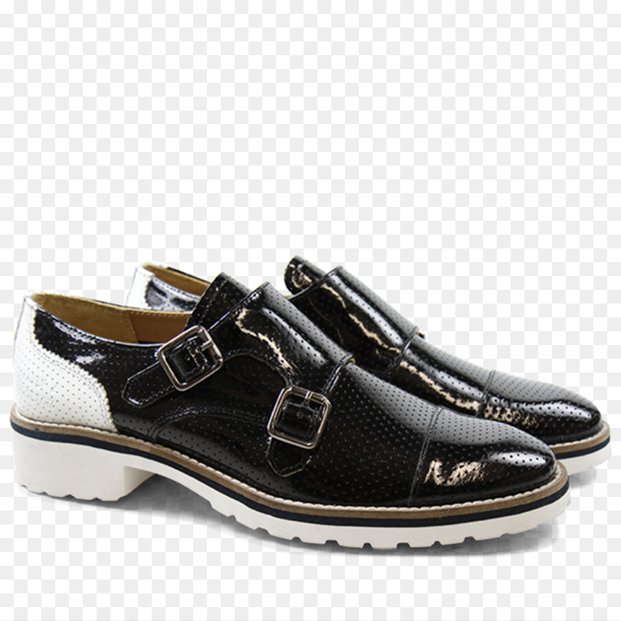кожаный ботинок，черный PNG