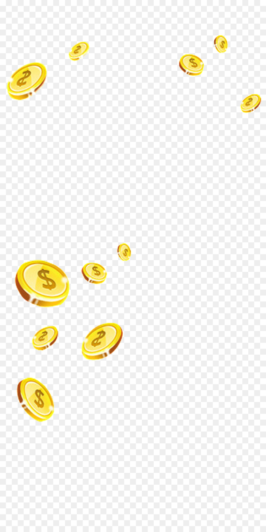 монета，золотая монета PNG
