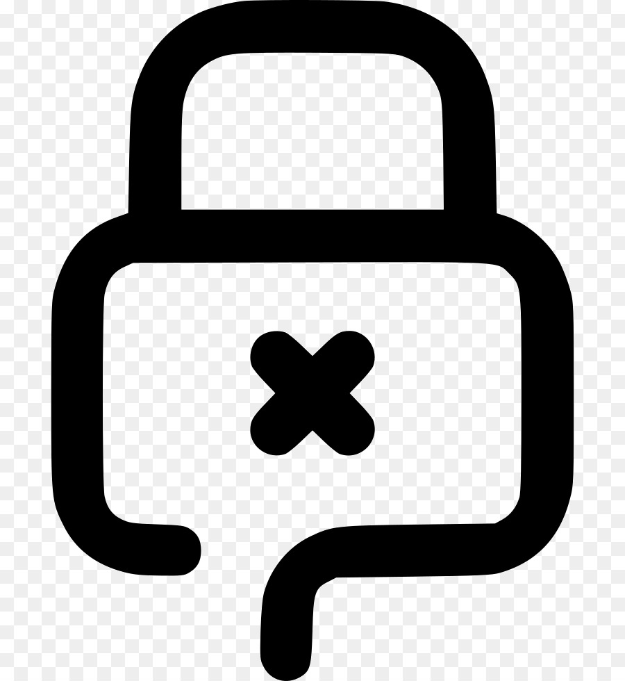 Padlock，белый PNG