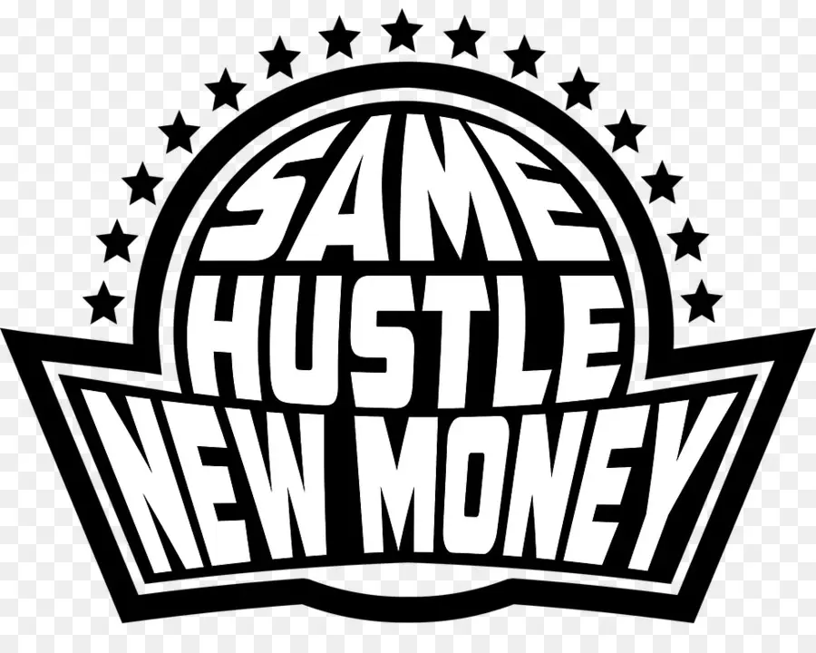 Тот же логотип Hustle New Money，суетиться PNG