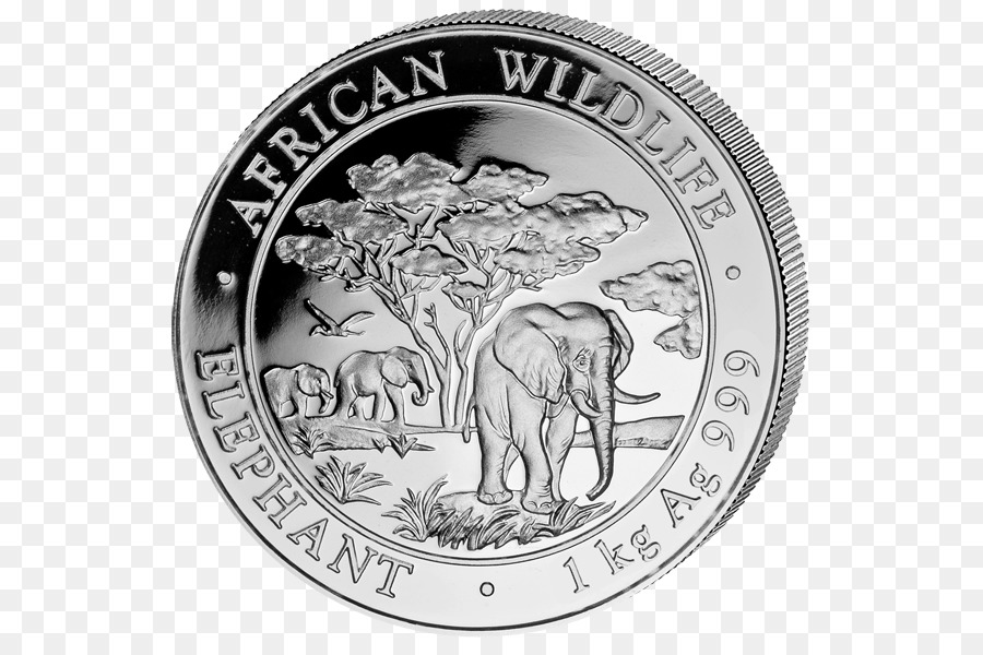 африканский слон，монета PNG