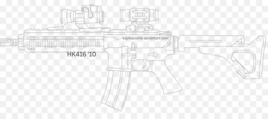 Винтовка Hk416，Пистолет PNG