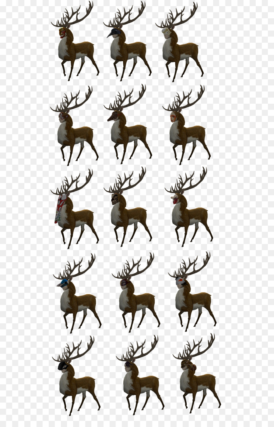 Reindeer，пантовые PNG