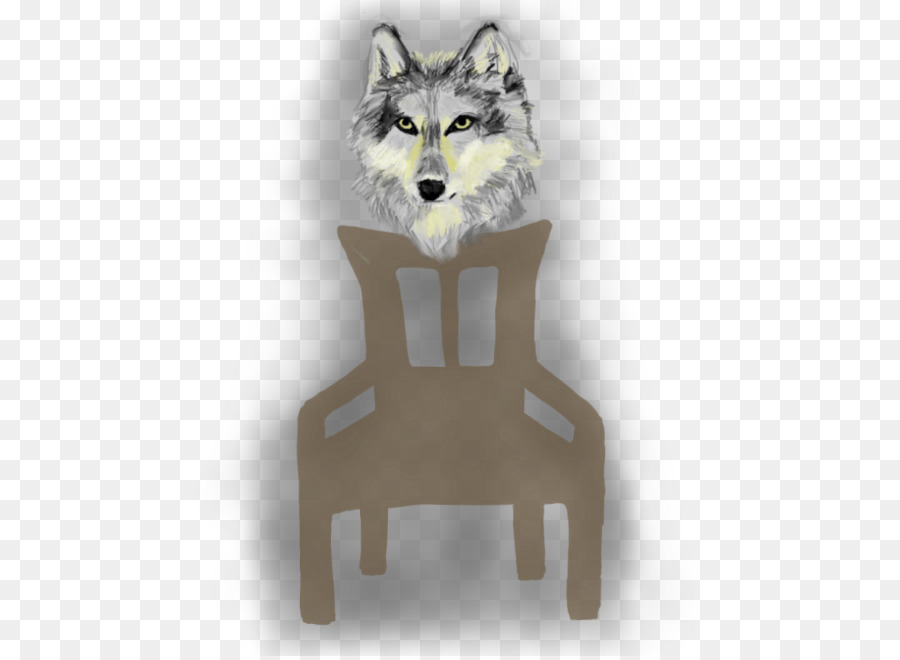 серый волк，стул PNG