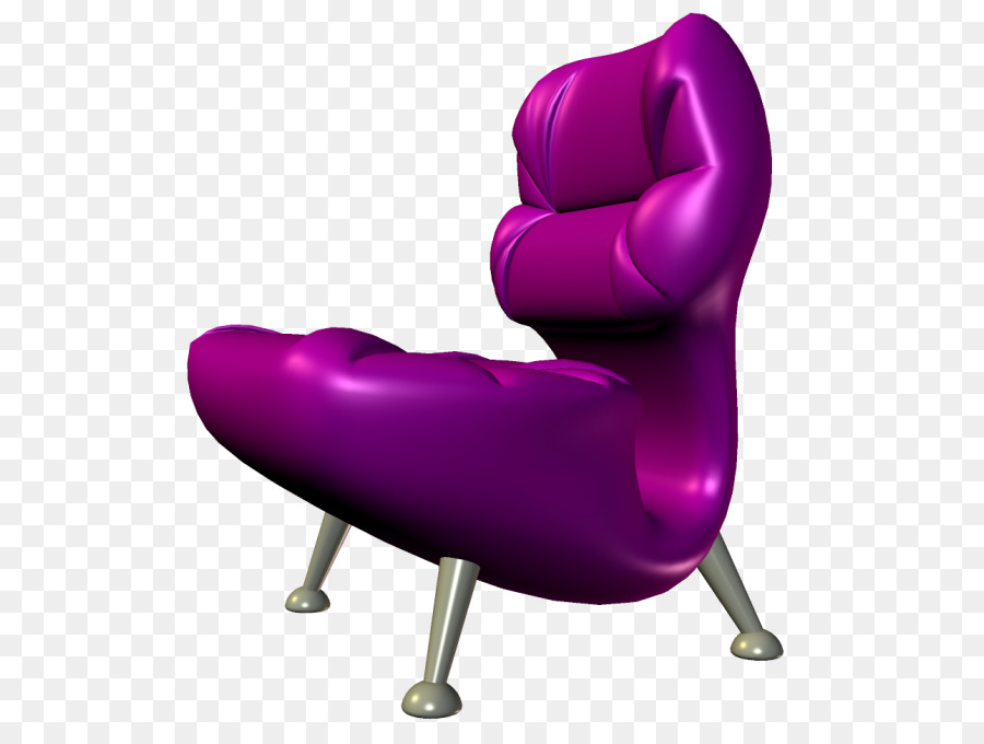 стул，фиолетовый PNG