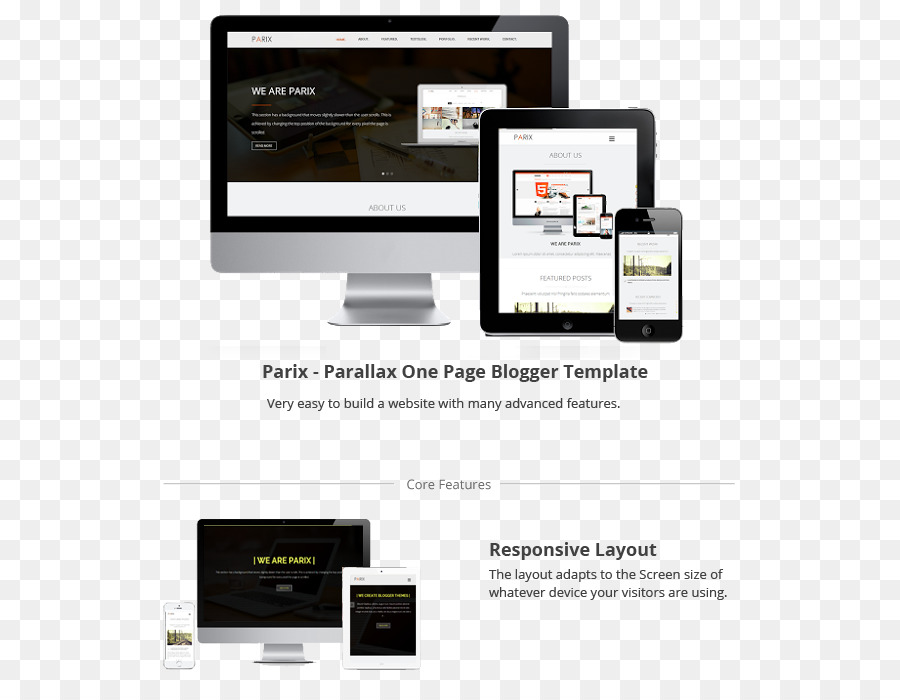 отзывчивый веб дизайн，блоггер PNG