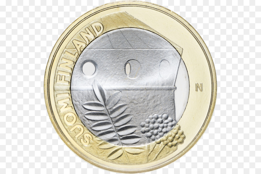 монета，Финляндия PNG