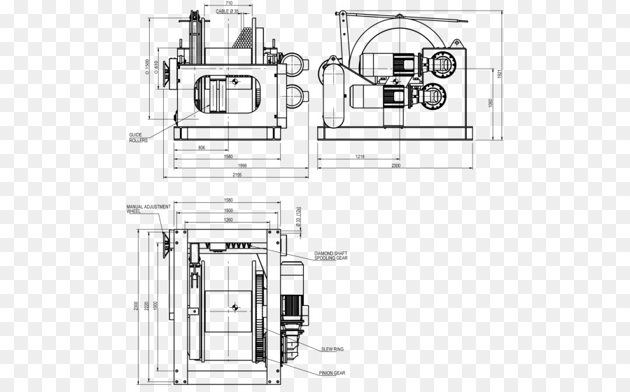 Лебедка рисунок. Shaft detail.