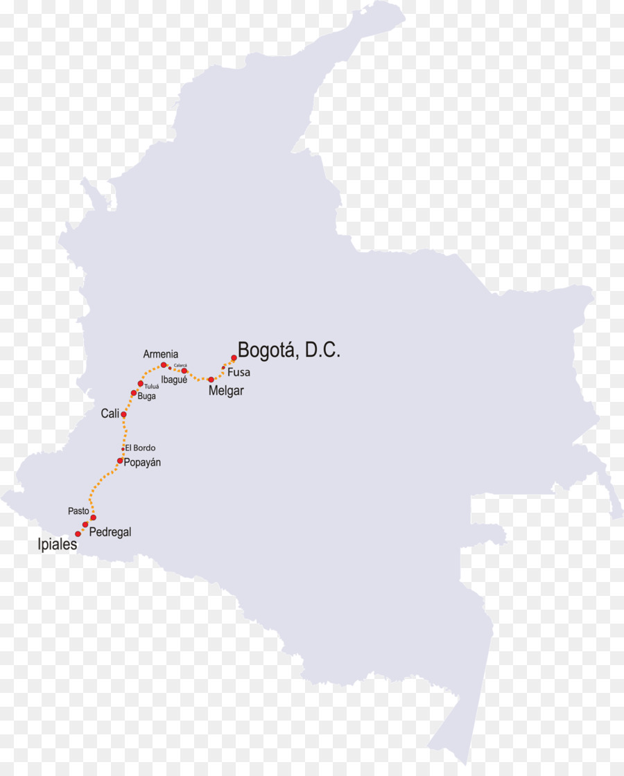 карте，Колумбия PNG