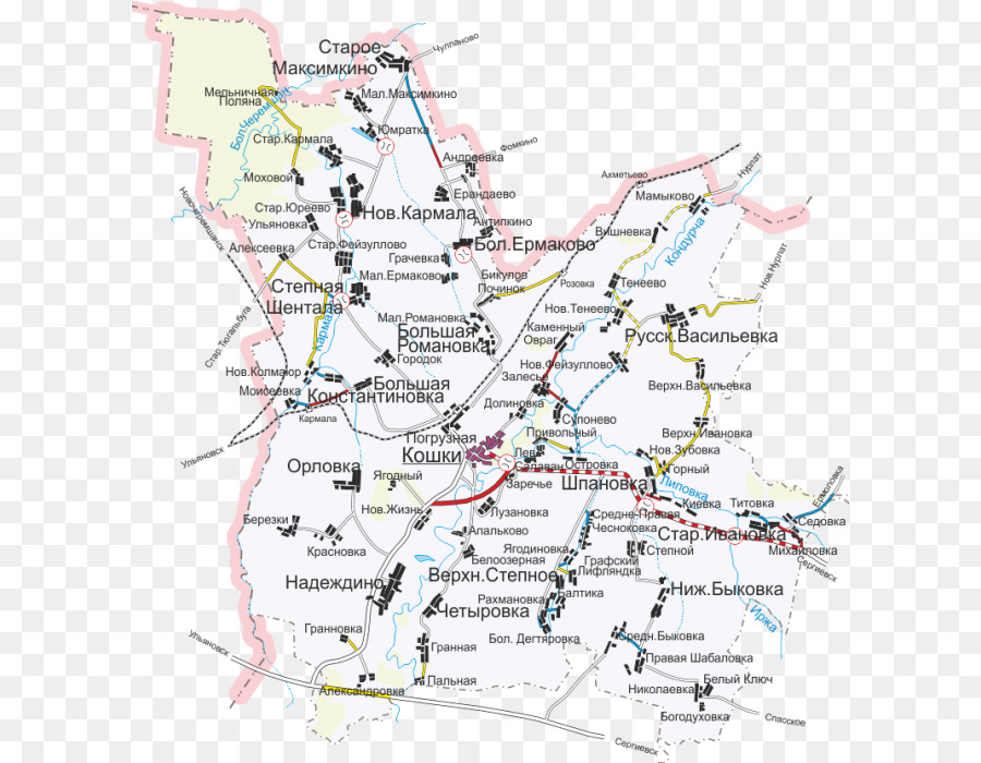 Карта кошкинского района самарской области подробная с деревнями
